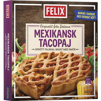 Mexikansk tacopaj Fryst 220g Felix