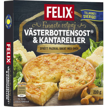 Ostpaj västerbottenost & kantareller Fryst 210g Felix