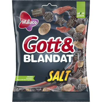 Gott & blandat Salt 210g Malaco