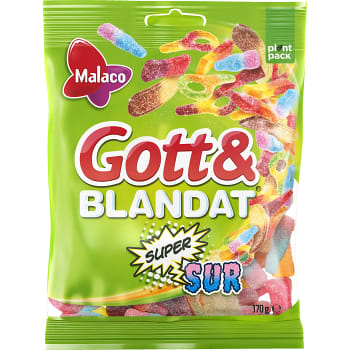 Gott & blandat Supersur 170g Malaco