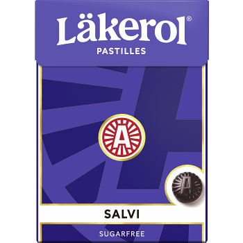 Halstabletter Salvia Sockerfri 75g Läkerol