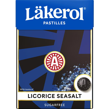 Halstabletter Seasalt Sockerfri 75g Läkerol
