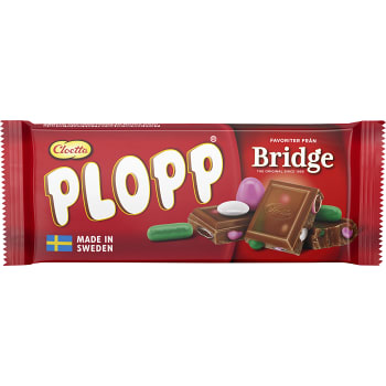 Plopp Chokladkaka Bridge 75g Cloetta
