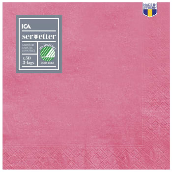 Servett Cerise 40cm 50-p ICA