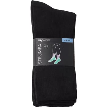 Socka Svart Stl 44/47 10-p mywear