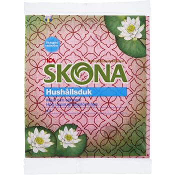 Hushållsduk med tryck 4-p ICA Skona