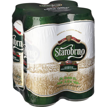 Öl 3,5% 50cl 4-p Starobrno