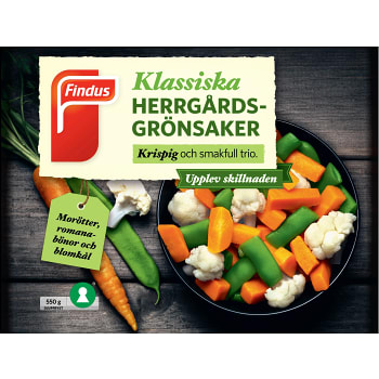 Herrgårdsgrönsaker Fryst 550g Findus