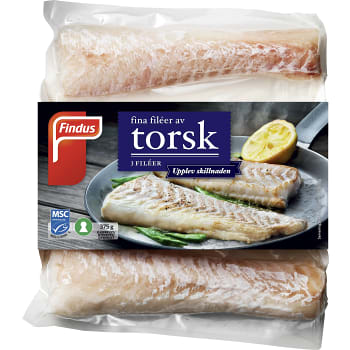 Torskfilé Fryst 375g Findus
