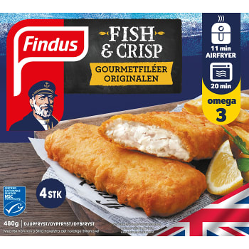 Fish & crisp gourmetfil 480 g Findus