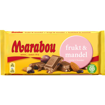 Frukt & mandel 200g Marabou