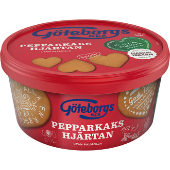 Pepparkakshjärtan 375g Göteborgs