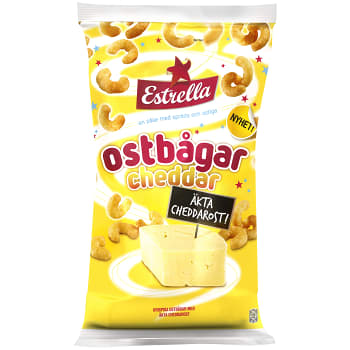 Ostbågar Cheddar 225g Estrella