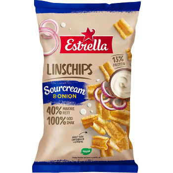 Linschips Sourcream & onion 110g Estrella