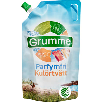 Tvättmedel Flytande Parfymfri Kulörtvätt 800ml Miljömärkt Grumme