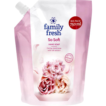 So soft Refill Flytande handtvål 750ml Family Fresh