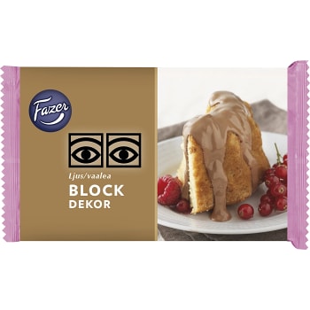 Blockdekor Ljus 175g Fazer
