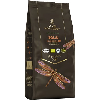 Kaffe Hela bönor Solid 450g KRAV Arvid Nordquist