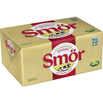 Smör Extrasaltat 81% 500g Svenskt smör