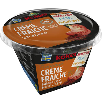 Crème fraiche Gourmet Saffran & tomat 29% 2dl Arla Köket