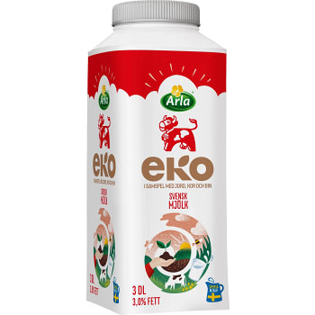 Mjölk 3% 3dl KRAV Arla Ko
