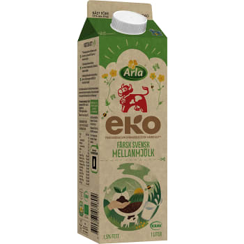 Mellanmjölk 1,5% 1l KRAV Arla