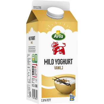 Yoghurt Mild Vanilj 2% 1500g Arla Ko