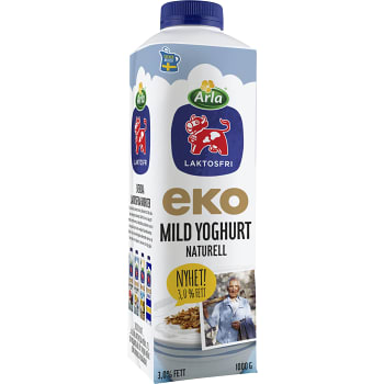 Yoghurt Naturell Laktosfri 3,0% Ekologisk 1000g Arla Ko