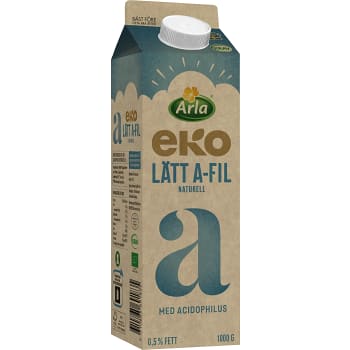 Filmjölk A-Lättfil Plus Dofilus 0,5% Ekologisk 1000g Arla