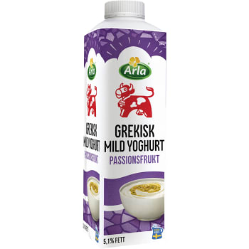 Grekisk yoghurt Mild Passionsfrukt 5,1% 1000g Arla
