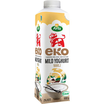Mild Yoghurt Vanilj Ekologisk 2%