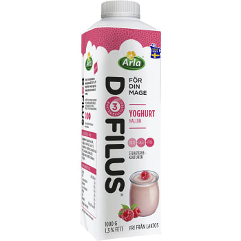 Yoghurt Dofilus Hallon 1000g Arla
