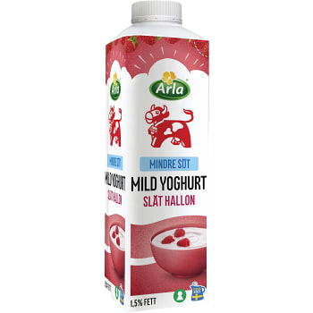Mild Yoghurt Hallon Mindre Socker 1,5% Ko