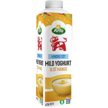 Mild Yoghurt Mango Mindre socker 1,5% 1kg Arla Ko