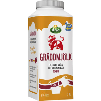 Gräddmjölk 6% 3dl Arla Ko