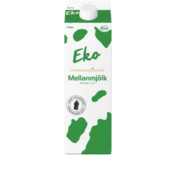 Mellanmjölk 1,5% 1L KRAV Skånemejerier