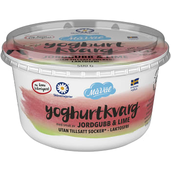 LC+ Yoghurtkvarg jordgubb lime 500g Skånemejerier