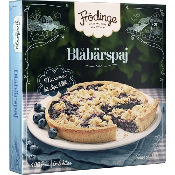Blåbärspaj Fryst 400g Frödinge