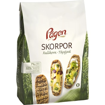 Skorpor Fullkorn 400g Pågen