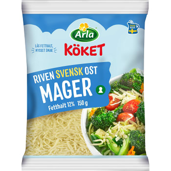 Riven ost Mager 12% 150g Arla Köket