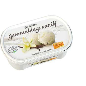 Gräddglass Gammaldags vanilj 0,5l Triumf Glass
