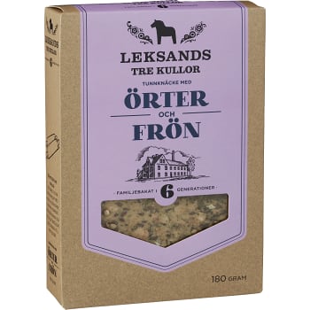 Knäckebröd Tre kullor Örter & frön 180g Lekasands knäcke