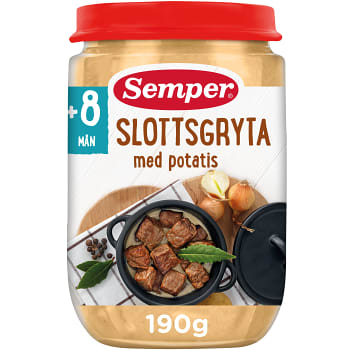 Slottsgryta med potatis Från 8m 190g Semper