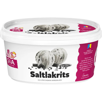 Gräddglass Saltlakrits 0,5l SIA Glass