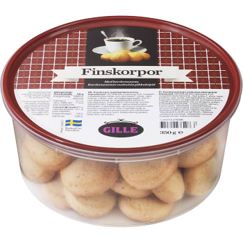 Finskorpor kardemumma 350g Gille
