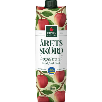 Årets skörd Äppelmust med fruktkött 1l Miljömärkt Kiviks