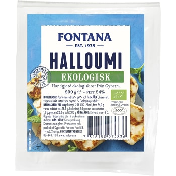 Halloumi Ekologisk 200g Fontana
