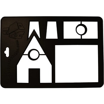 Pepparkaksform Hus Svart 28,5x19,5x1cm Orthex