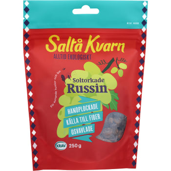 Russin Soltorkade 250g Krav Saltå Kvarn