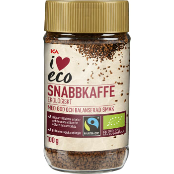 Snabbkaffe Ekologisk 100g ICA I love eco